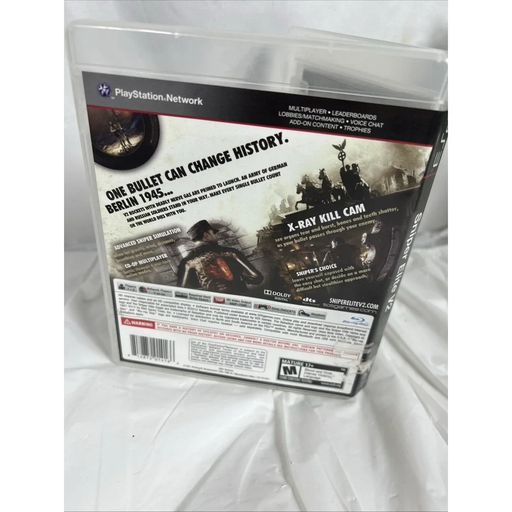 Sniper Elite V2 PS3 Sony PlayStation 3 Complete‎ CIB Very Good Condition